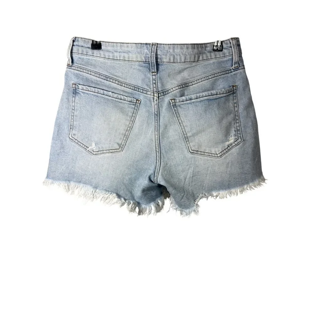 KUT FROM THE KLOTH Women's Jane High Rise Denim/Jean Long Short Blue Size 4